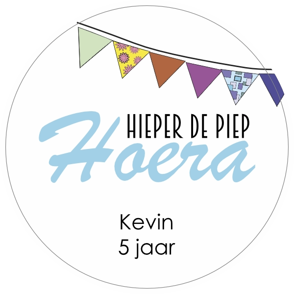 Hiep hiep hoera sticker