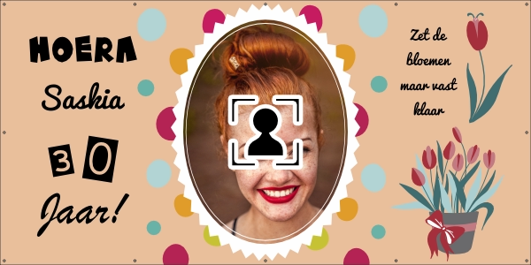 Hoera 30 jaar spandoek