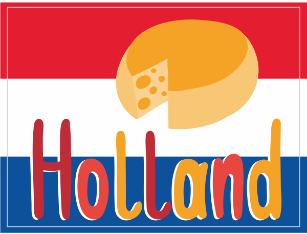 Holland kaas sticker
