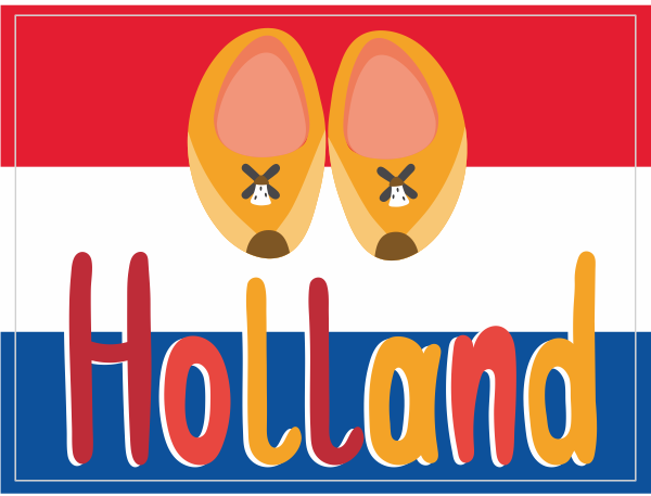 Holland klompen sticker