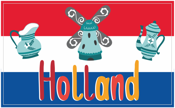 Holland molen sticker