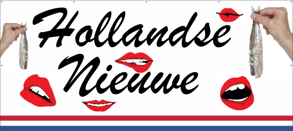 Hollandse nieuwe spandoek