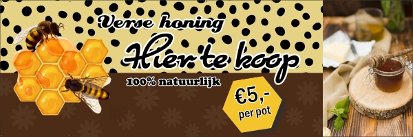 Honing te koop Spandoek