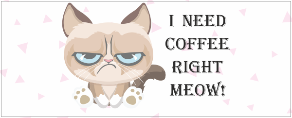 I need coffee right meow mok
