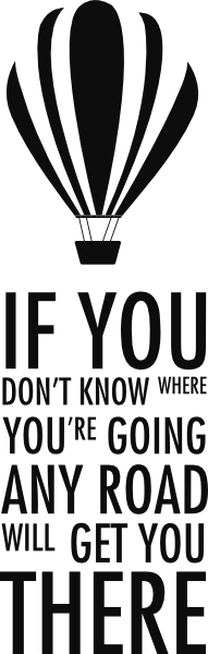 If you dont know where you are going muursticker