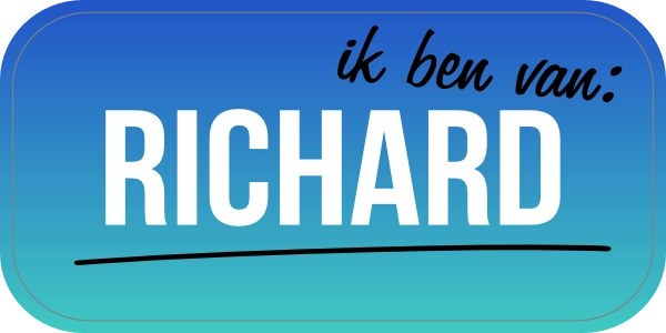 Ik ben van naam sticker