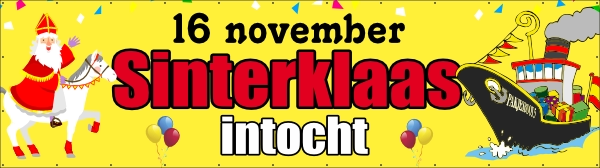 Intocht Sinterklaas Spandoek