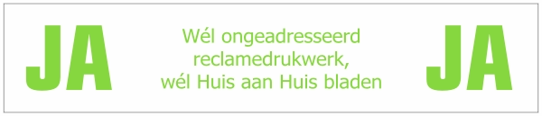 Ja-Ja sticker lichtgroen