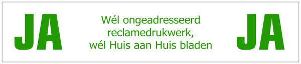 Ja-Ja sticker Metallic en groen