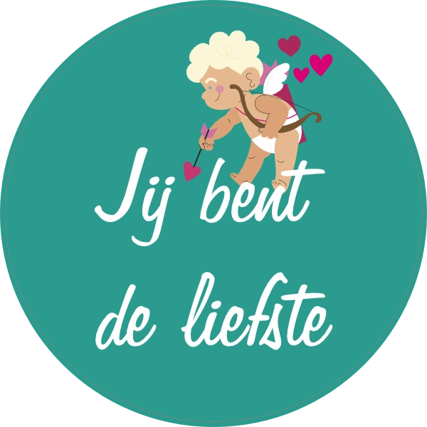 Jij bent de liefste sticker