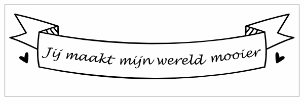 Jij maakt mijn wereld mooier sticker