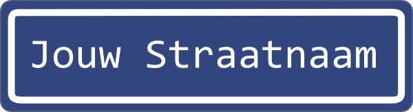 Jouw Straatnaambord