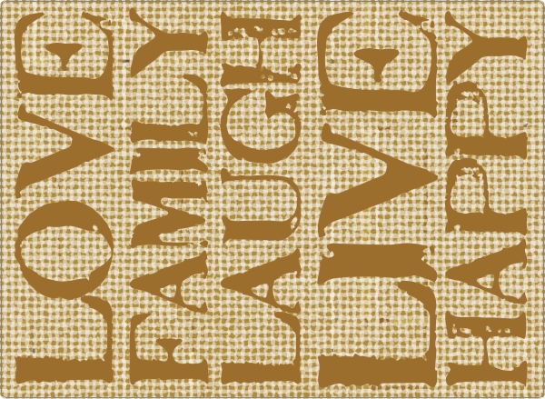 Jute met tekst laptop sticker 17 inch