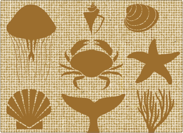 Jute oceaan laptop sticker 17 inch