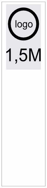 Kabelstickers anderhalve meter