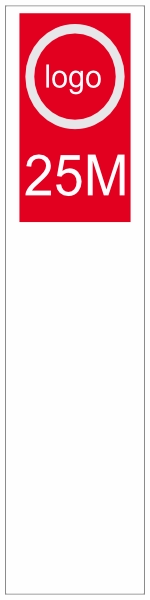 Kabelstickers 25 meter