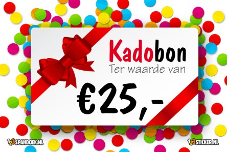 Kadobon t.w.v. 25 euro