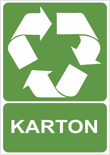 Karton Recycling sticker
