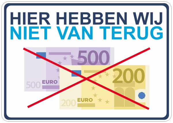 Kassasticker biljetten