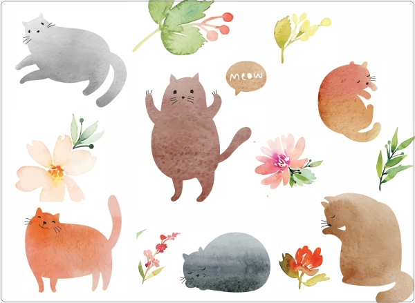 Katjes Watercolor laptop sticker 17 inch