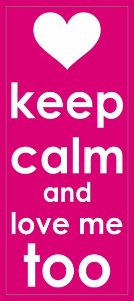 Keep Calm Love Sticker
