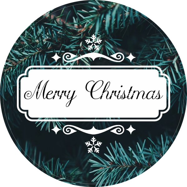 Merry Christmas sticker