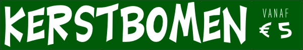 Kerstbomen te koop spandoek