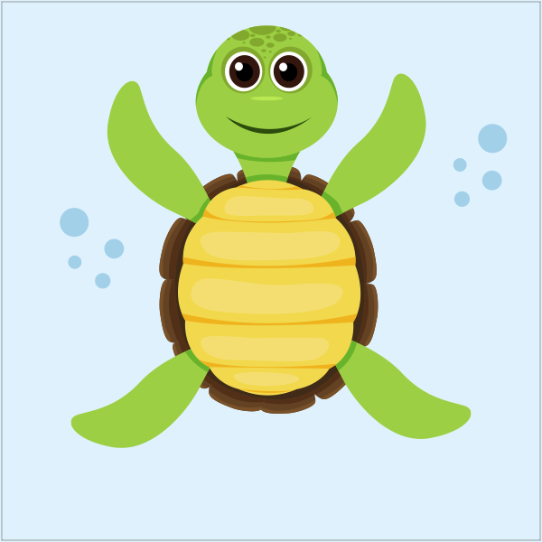 Knikkertegel schildpad