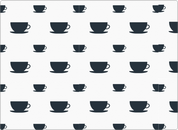 Koffie kopjes laptop sticker 17 inch