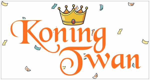 Koningsdag Sticker Met Eigen Naam