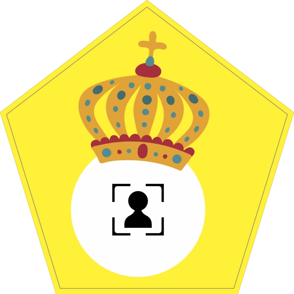 Koningsdag Sticker Vijfhoek