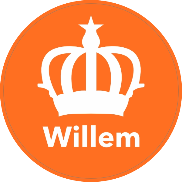 Koningsdag Sticker Willem