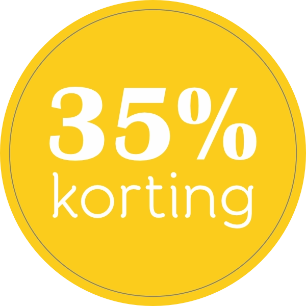 35% kortingssticker