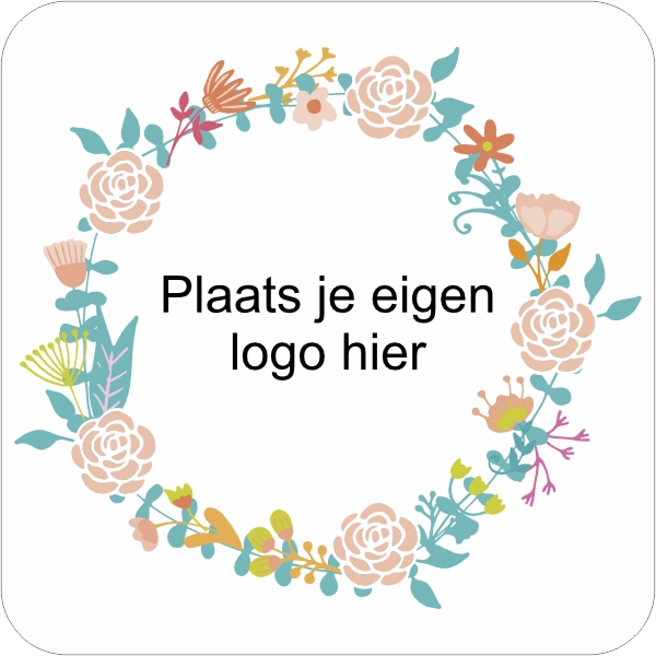 Krans met logo autodak sticker