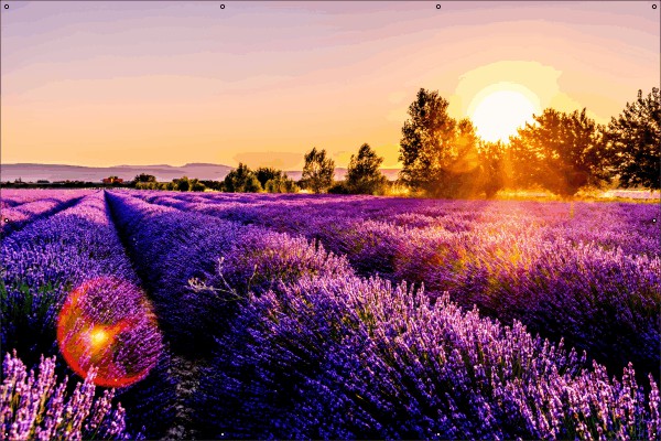 Lavendel veld tuindoek
