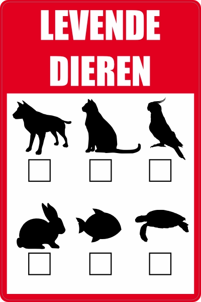 Levende dieren sticker