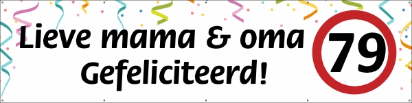 Lieve mama en oma spandoek