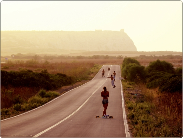 Longboard laptop sticker 15 inch