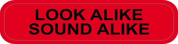 Look alike sound alike sticker