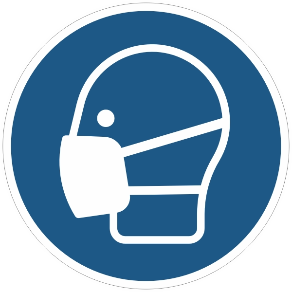 M016 Ademhalingsbescherming verplicht sticker