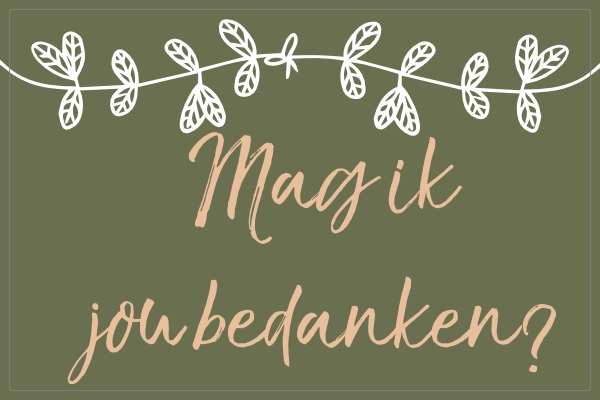 Mag ik jou bedanken sticker