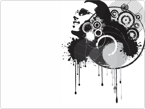 Man Art Laptop Sticker 15 inch