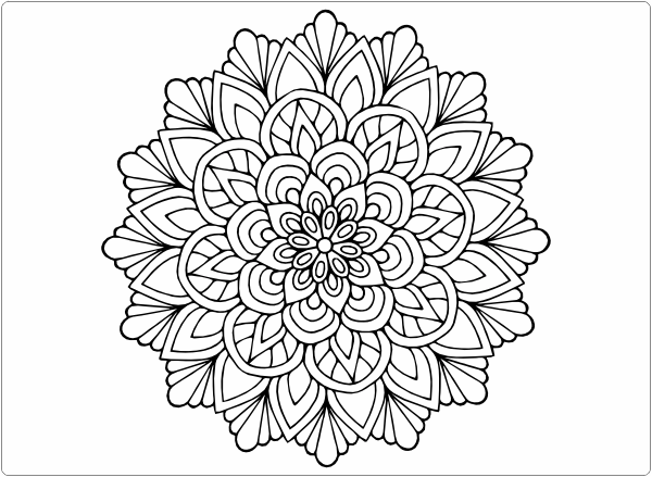 Mandala Laptop Sticker 17 inch