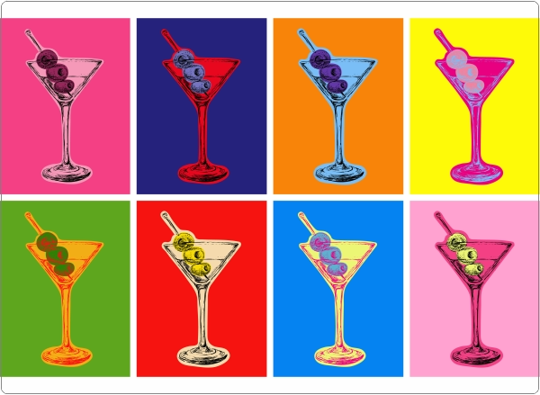 Martini Laptop Sticker 17 inch