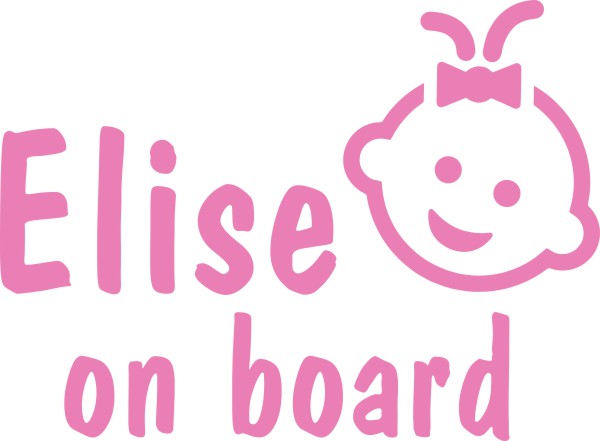 Meisje on board sticker