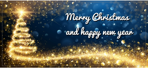 Merry Christmas and a happy new year sticker