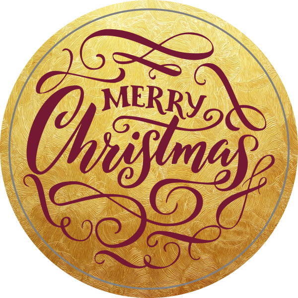 Merry Christmas Doming sticker