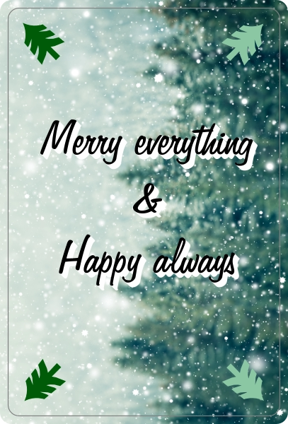 Merry Everything Kerstbomen Fleecedeken