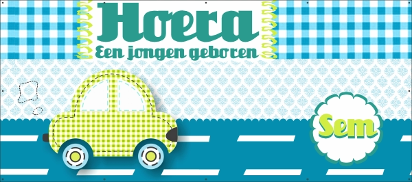 Spandoek geboorte jongen