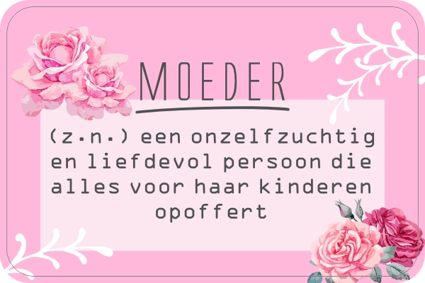 Moeder sticker